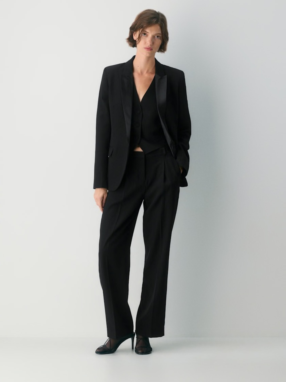 Aritzia Ten Astaire Wool Pant Tailored Trousers Mid Rise Straight Leg Sz 00